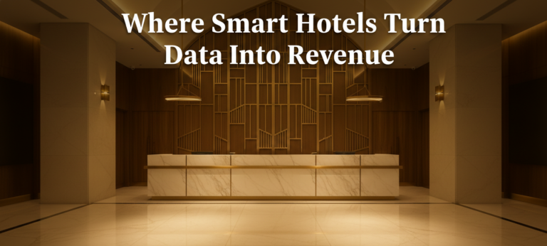 hotel revenue management companies in India luxury hotel lobby with modern design and premium interiors